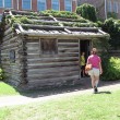 A self-guided tour of the cabins at Fort Nashborough. photo by Jenn at TheFunTimesGuide.com