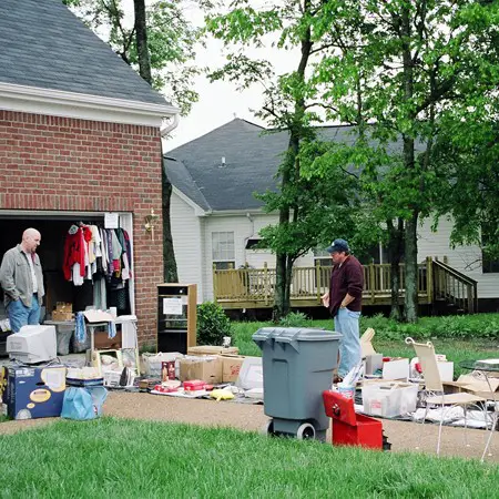 We participated in the community garage sale just days after we moved into our new house.