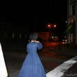 rene and jim walking downtown franklin during ghost tour