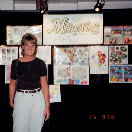 I had entered a couple of my scrapbook layouts in a contest at the first Scrapbooking Convention in Orlando.