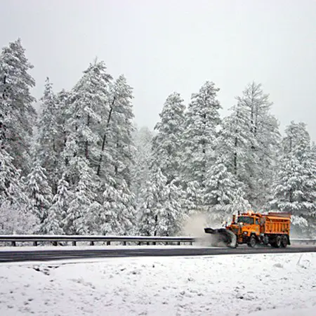 We were thrilled to see the snow plows come out in full force in Arizona!