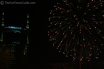 Fireworks over the BellSouth building.