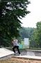 Jumping skateboarder at Two Rivers Skate Park - 3.