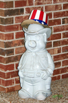 Franklin's most patriotic pig on the 4th of July.