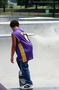 Skateboarder in the bowl at Two Rivers Skatepark 1.