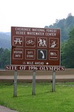 The Ocoee River was the site of the 1996 Olympics whitewater events.