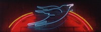 Neon sign at the Bluebird Cafe in Nashville, Tennessee.