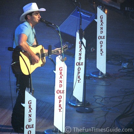 Brad Paisley at the Grand Ole Opry in Nashville.