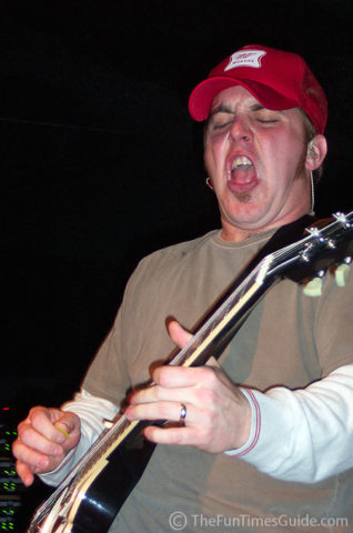 Brett Danaher plays electric guitar for Pat Green.