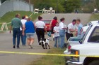 We saw a lot of this at the Lewisburg Goat Festival... fainting goats on leashes being walked by their owners.