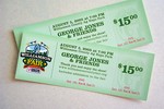 George Jones concert tickets for the Williamson County Fair.