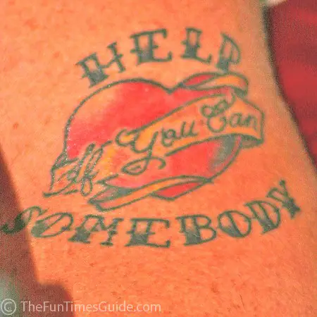 Jeffrey Steele's tattoo.