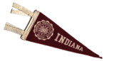 Indiana University pennant.