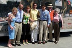 Jeannie with family and friends at the Kentucky Derby.
