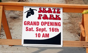 Jim Warren Skate Park pre- grand opening day.