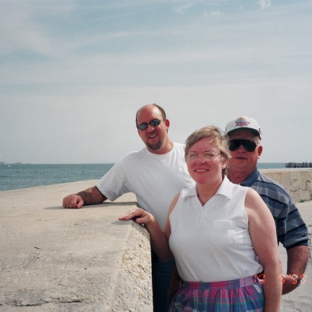 Jim and his parents when they visited us for the first time in Pensacola.