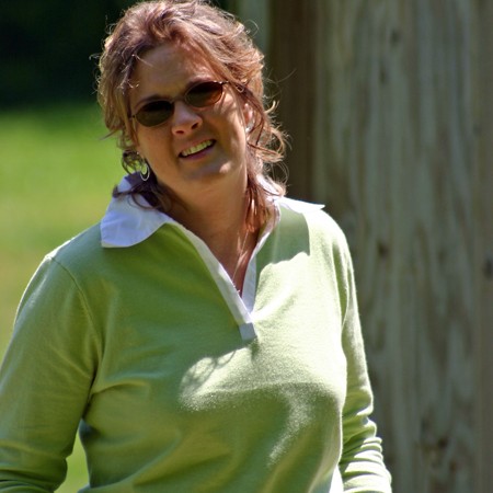 Lynnette taking in some sunshine at the park.