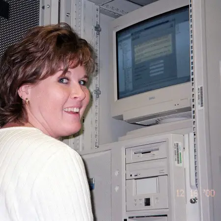 Lynnette spent more time re-booting the server than at her desk while at UWF.