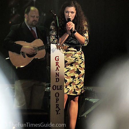 Mandy Barnett singing at the Grand Ole Opry.