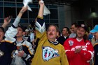 2004 playoff game - the Nashville Predators beat the Detroit Redwings!