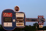 Nashville Sounds scoreboard shaped like a guitar. This IS Music City USA!