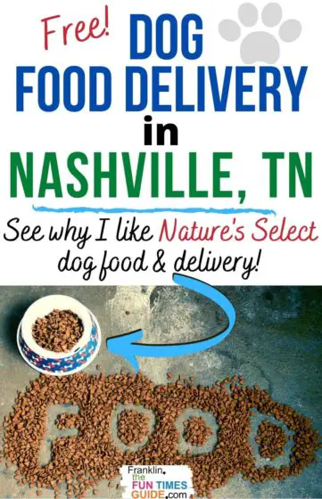 Free Nature's Select dog food delivery in Middle Tennessee!