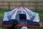 Our newest tent (we have 3!) - this one accommodates the dogs with side puppy doors!