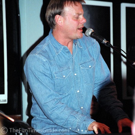 Phil Vassar playing keyboards at the Bluebird Cafe.