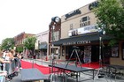 Pre-show preparations for the 'Elizabethtown' movie premiere at Franklin Cinema in Franklin, Tennessee.