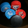 Nashville Predators hockey pucks.