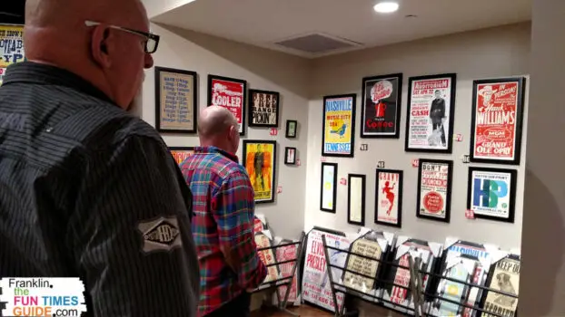 Hatch Show Prints in Nashville has lots of cool posters that commemorate practically every major event that has ever taken place in Nashville TN!