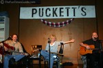 Songwriters Don Henry, Marshall Chapman and Don Ims at Puckett's Grocery & Restaurant in Franklin, Tennessee.