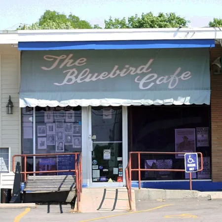 The Bluebird Cafe on a quiet afternoon