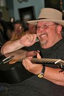 Tony Mullins having a blast singing 'in the round' a the Bluebird Cafe in Nashville, Tennessee.