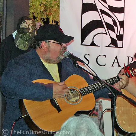 Tony Mullins singing at Puckett's in Leiper's Fork.