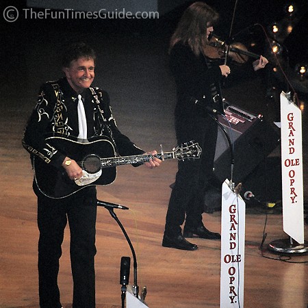 Bill Anderson at the Grand Ole Opry in Nashville.