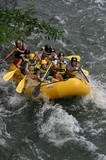 Whitewater rafters at Hell's Hole on the lower Ocoee River.