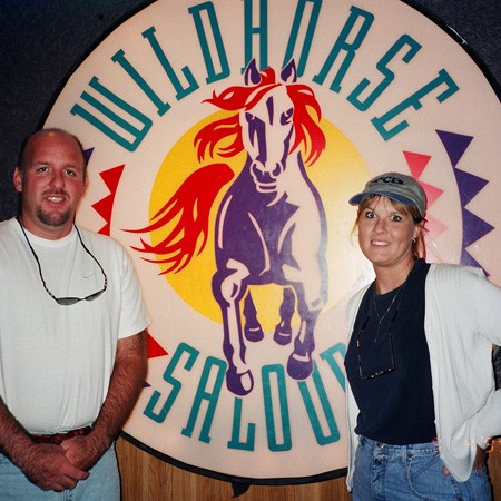 Your typical tourists at the Wildhorse Saloon in downtown Nashville.